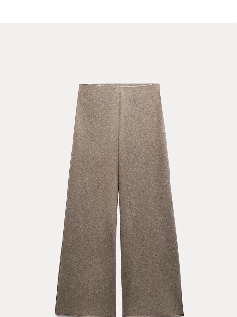 NWT Zara Tan Wide-Leg Pants